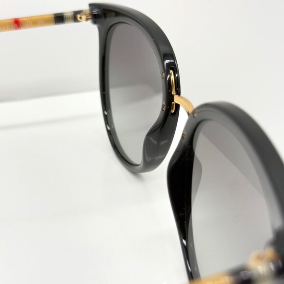 Burberry Black Round Grey Gradient Sunglasses B 4316-F 3853/11 READ - Picture 9 of 10